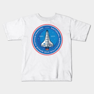 NASA Space Shuttle Clock Kids T-Shirt